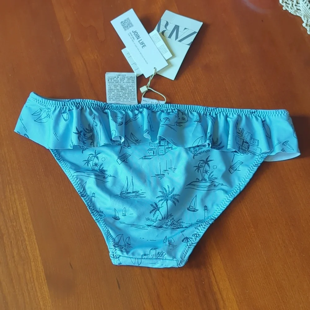 Zara Girls Ruffled Bikini Bottom NWT - Picture 4 of 6